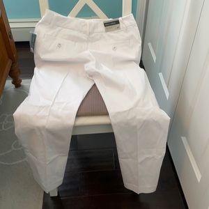 Lord & Taylor, White Kelly Ankle pants, 8 petite